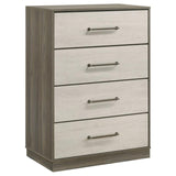 Fenwick - 4-Drawer Chest Of Drawers - Gray Oak