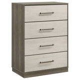 Fenwick - 4-Drawer Chest Of Drawers - Gray Oak
