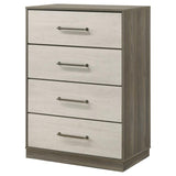 Fenwick - 4-Drawer Chest Of Drawers - Gray Oak