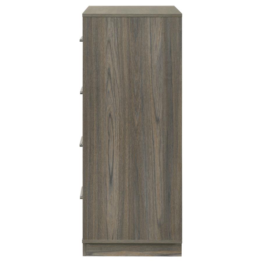 Fenwick - 4-Drawer Chest Of Drawers - Gray Oak