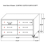 Lucia - 6-Drawer Dresser