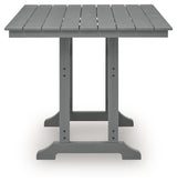 Sanctuary Beach - Square Counter Table With Umbrella Option - Dark Gray