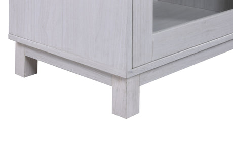 Summit - TV Stand Console With Fireplace - White Walnut Finish by Lilola Home | Bel Furniture