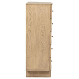Kailani - 5-Drawer Bedroom Chest Of Drawers - Beige Oak