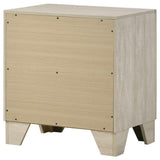 Trenton - 2-Drawer Nightstand Bedside Table - Rustic Cream