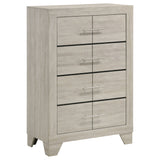 Trenton - 4-Drawer Bedroom Chest Of Drawers - Rustic Cream