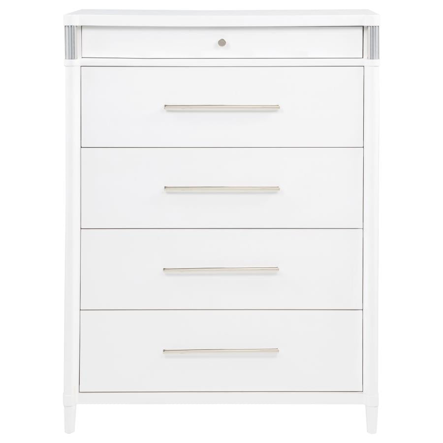 Gracemont - 5-Drawer Bedroom Chest Of Drawers - White