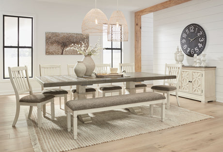 Bolanburg - Brown / Beige - Extension Dining Table by Signature Design by Ashley® | Bel Furniture