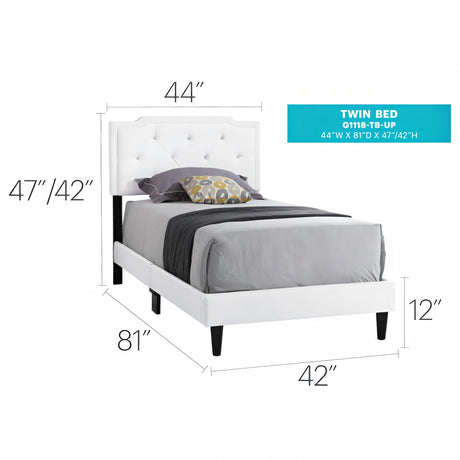 Button Tufted Bed Charming For Cozy Spaces - view 30