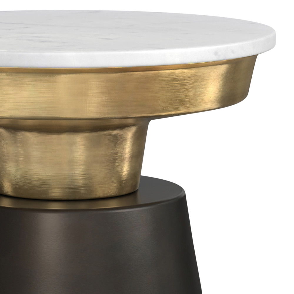 Jaxine - Side Table - Black / Gold by Simpli-Home | Bel Furniture