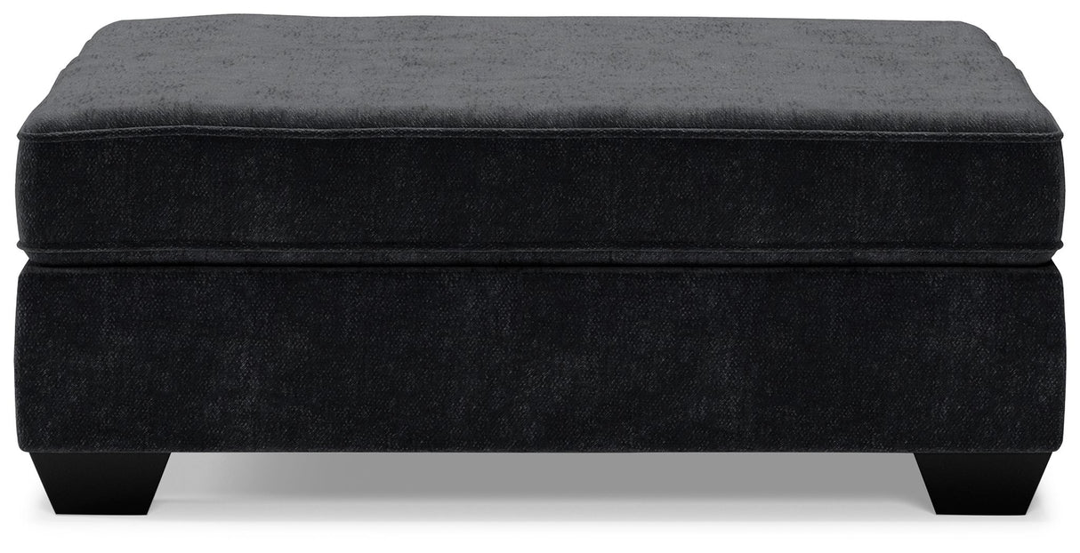 Lavernett - Charcoal - Oversized Accent Ottoman by Signature Design by Ashley® | Bel Furniture