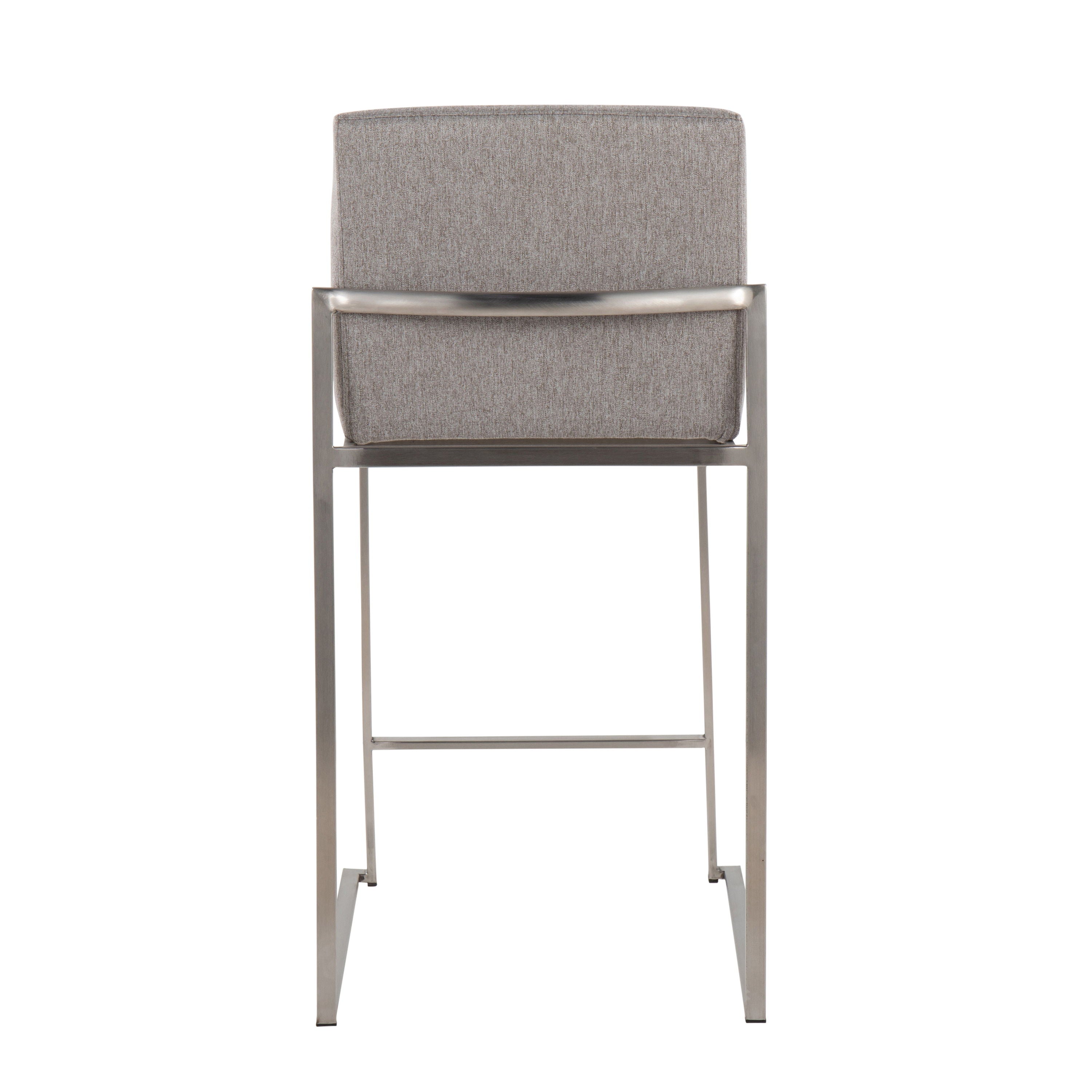 Fuji - Contemporary High Back Counter Stool, Functional Design