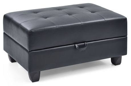 Stylish Storage Contemporary Ottoman - view 9