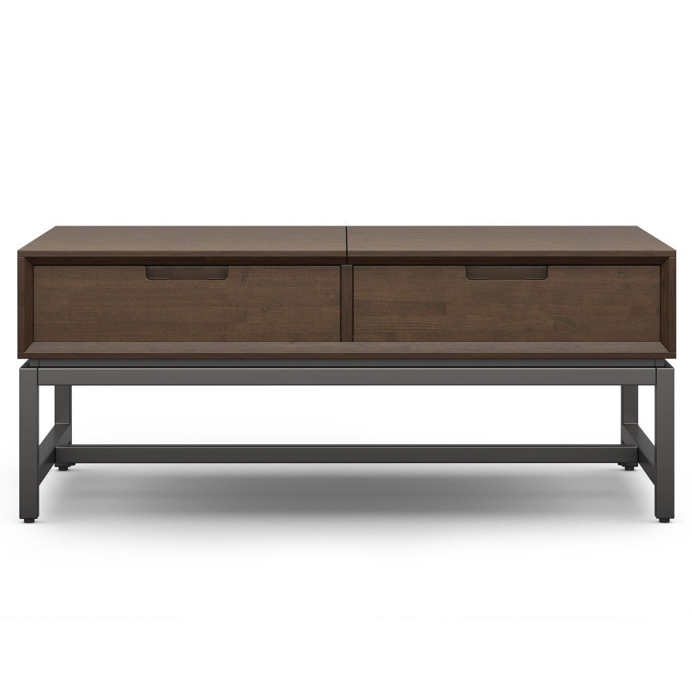 Banting - Lift Top Coffee Table - Walnut Brown by Simpli-Home | Bel Furniture