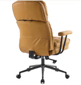 Tufted Home Office Chair with Wheels, Armrests & Adjustable Height