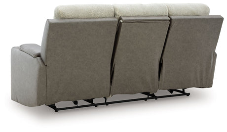 WhipLash - Sisal - Power Reclining Sofa With Adj Headrest by Signature Design by Ashley® | Bel Furniture