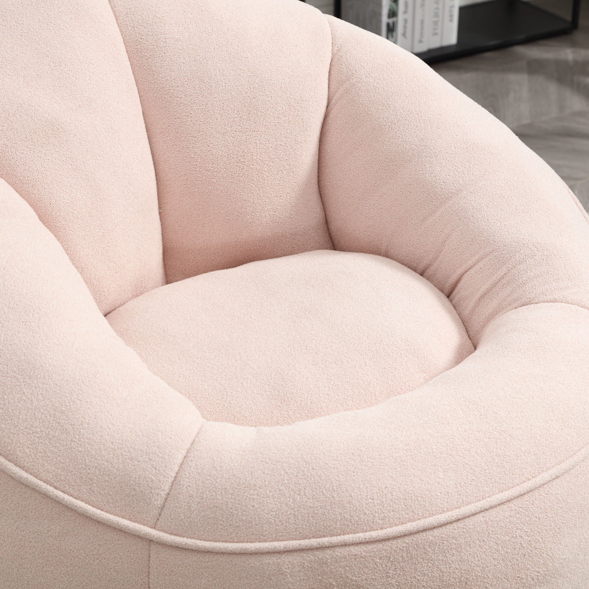 Bedding Bean Bag Sofa Chair High Pressure Foam Bean Bag Chair Adult Material With Padded Foam Padding Compressed Bean Bag With Footrest