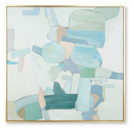 Wynburn - White / Blue / Green - Wall Art by Signature Design by Ashley® | Bel Furniture