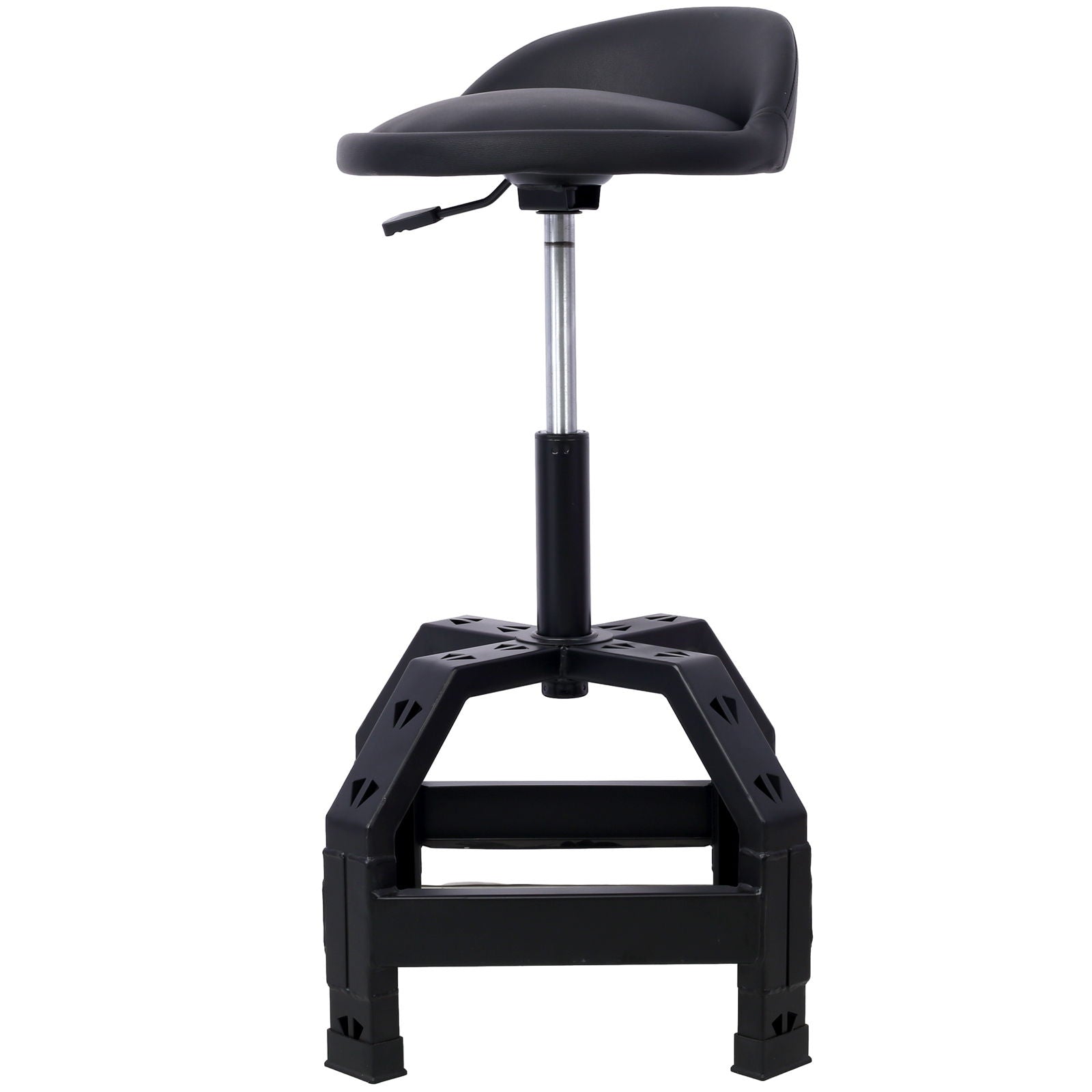 Pneumatic 360 Degree Swivel Stool, Mechanics Rolling Creeper Seat, Heavy Duty Mechanics Stool