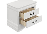Louis Philippe - 2-Drawer Nightstand Bedside Table - White by Coaster Fine Furniture | Bel Furniture