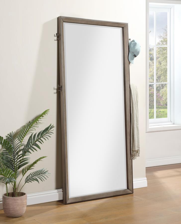Durango - Full Length Standing Floor Mirror - Washed Oak by Coaster Fine Furniture | Bel Furniture