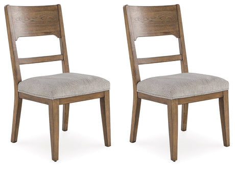 Cabalynn - Oatmeal / Light Brown - Dining Uph Side Chair (Set of 2) by Signature Design by Ashley® | Bel Furniture