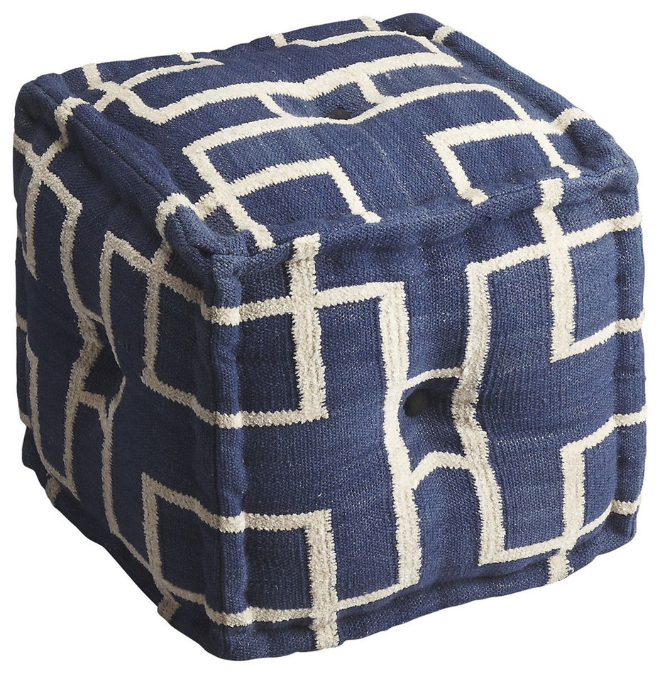 Pouf Ottoman - Blue