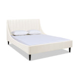 Aspen - Vertical Tufted Modern Headboard Platform Bed Set by Jennifer Taylor Home | Bel Furniture