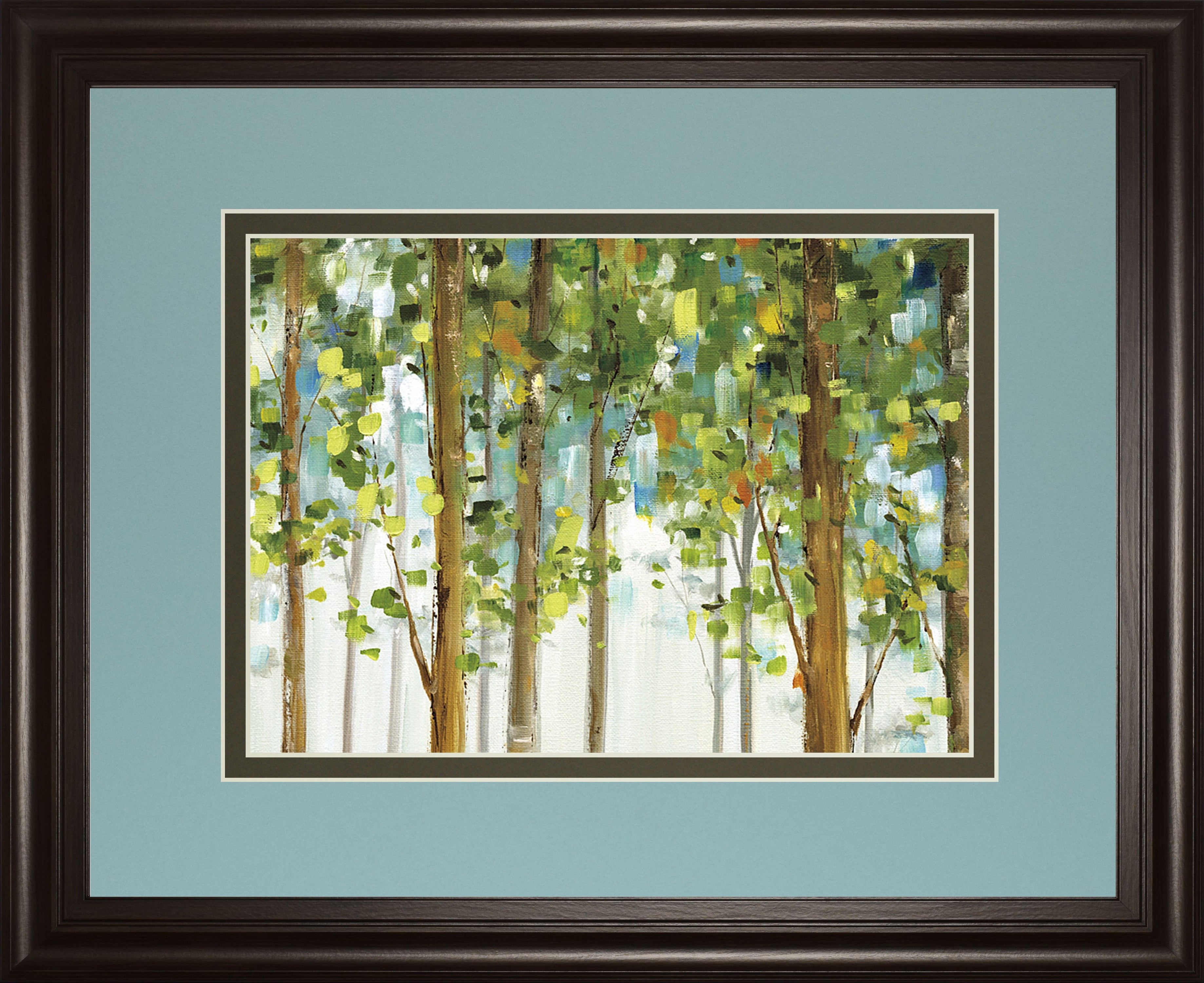 Forest Study I Crop By Lisa Audit - Framed Print Wall Art - Green