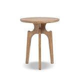 Carmel - Round Side Table - Antique Brown