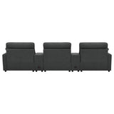 Collins - 5-Piece Power Reclining Home Theater Seating by Coaster Fine Furniture | Bel Furniture