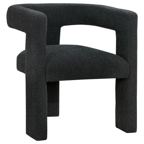 Petra - Boucle Upholstered Accent Side Chair Black by Coaster Fine Furniture | Bel Furniture