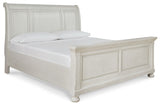 Robbinsdale - Queen Sleigh Bed - Antique White