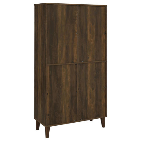 Elouise - 4 Door Engineered Wood Tall Accent Cabinet - Dark Pine by Coaster Fine Furniture | Bel Furniture