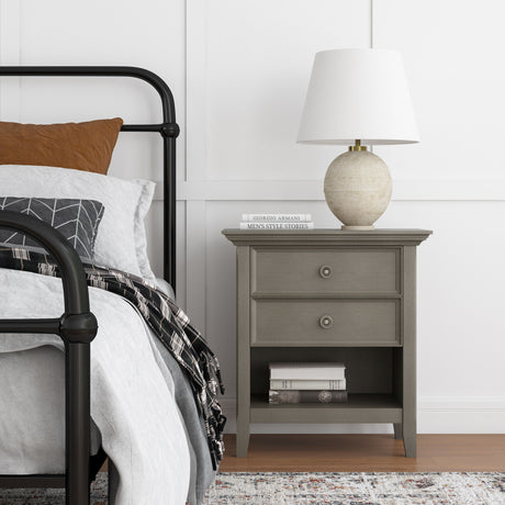 Amherst - Bedside Table, Handcrafted by Simpli-Home | Bel Furniture