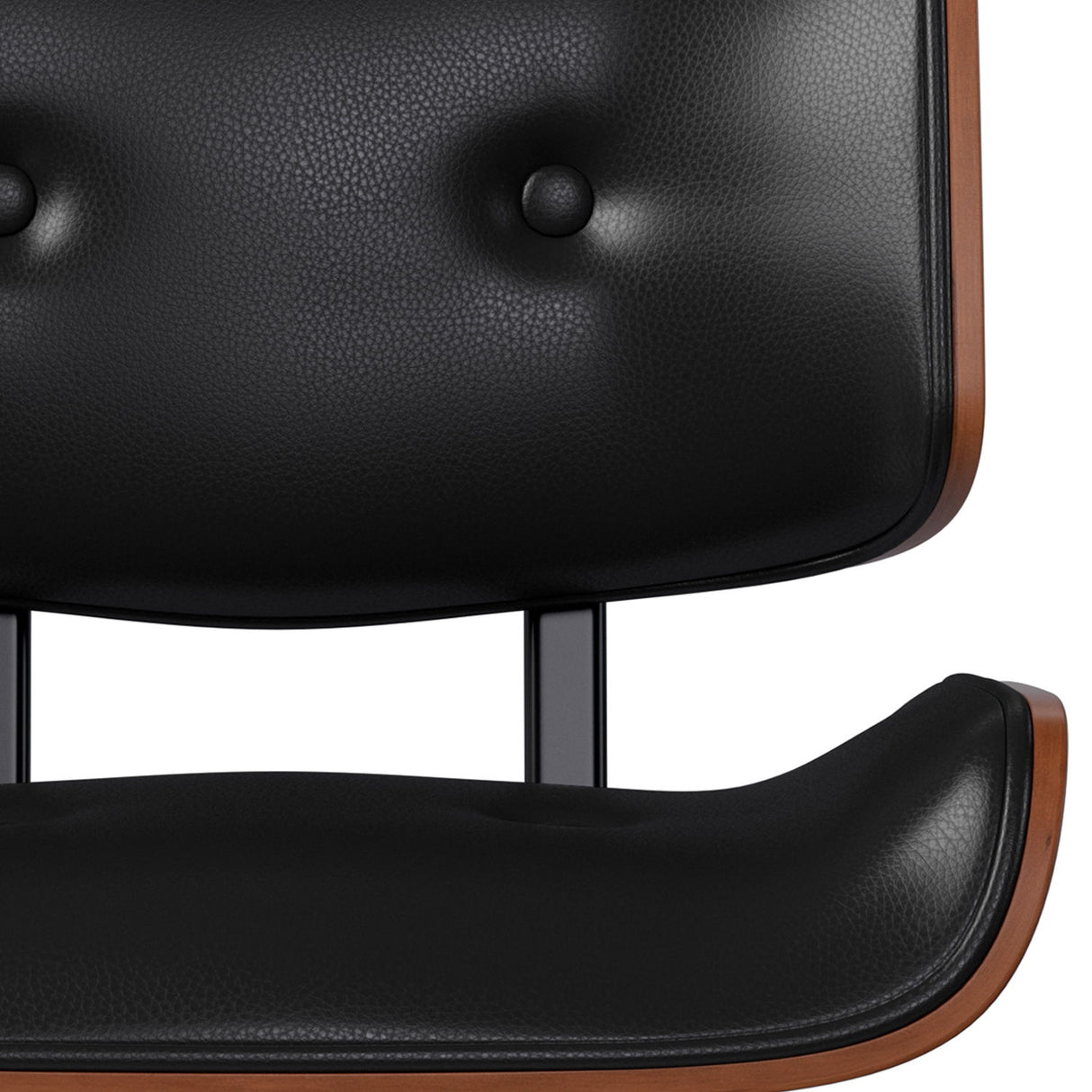 Holland - Adjustable Swivel Bar Stool - Black by Simpli-Home | Bel Furniture