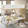 Frankie - Bunk Bed With 7" Mattresses White Twin over Twin by Coaster Fine Furniture | Bel Furniture