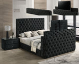 Josephine - Night Stand - Black by Crown Mark | Bel Furniture