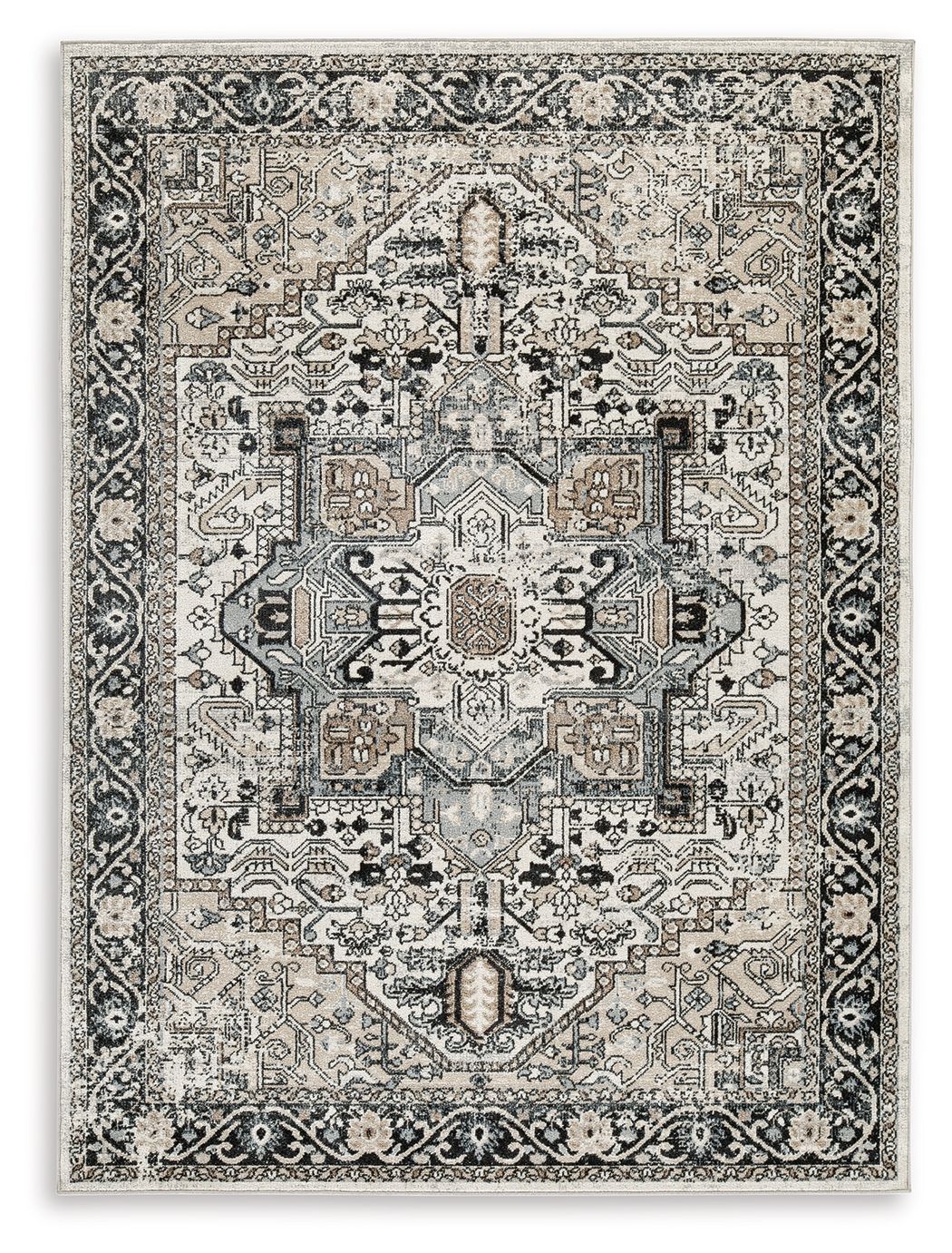 Gregmoore - Area Rug White 5' x 7' by Signature Design by Ashley® | Bel Furniture