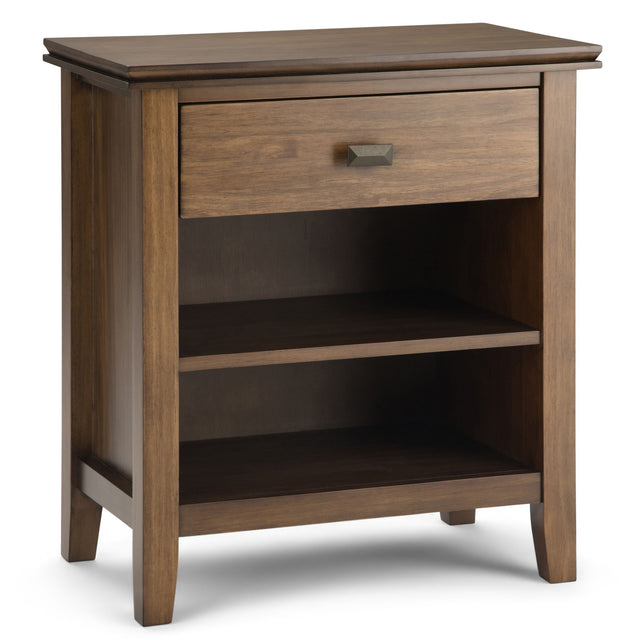 Artisan - Handcrafted Bedside Table Light Brown by Simpli-Home | Bel Furniture