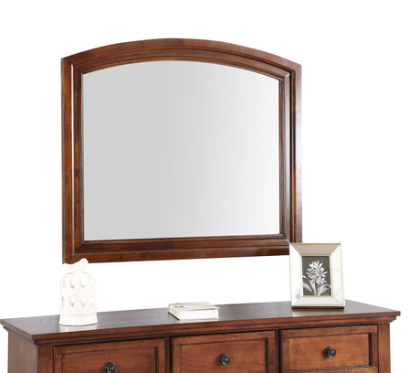 Charming Traditional Mirror - Cherry by Glory Furniture | Bel Furniture
