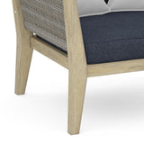 Cayman - Outdoor Conversation Chair - Slate Gray by Simpli-Home | Bel Furniture