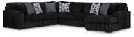 Midnight-Madness - 4 Piece Sectional