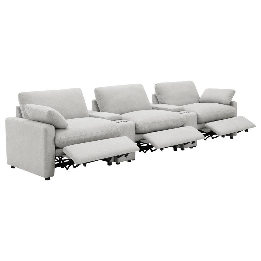 Collins - 5-Piece Power Reclining Home Theater Seating by Coaster Fine Furniture | Bel Furniture