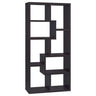 Theo - 6-Shelf Bookshelf Dark Brown by CoasterEveryday | Bel Furniture