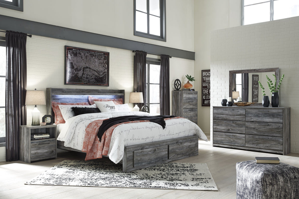 Baystorm - Panel Bedroom Set 5 Pc. - Chest, Panel Bed 2 Drawers by Signature Design by Ashley® | Bel Furniture
