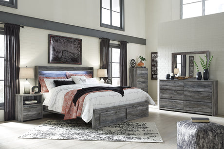 Baystorm - Panel Bedroom Set 5 Pc. - Chest, Panel Bed 2 Drawers by Signature Design by Ashley® | Bel Furniture