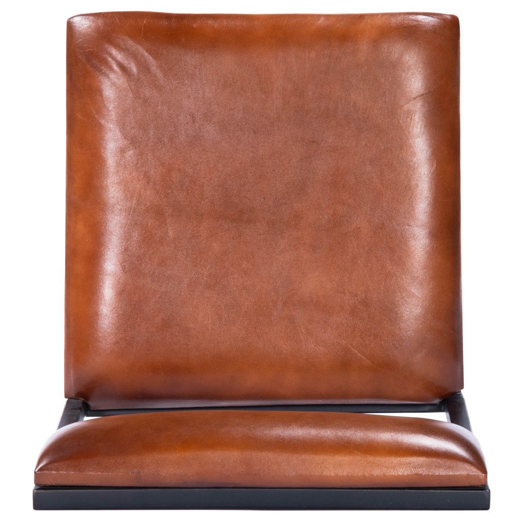 And Iron Bar Chair - Brown / Black