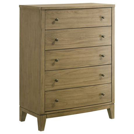 Granada - 5-Drawer Bedroom Chest Of Drawers - Natural Pine by Coaster Fine Furniture | Bel Furniture