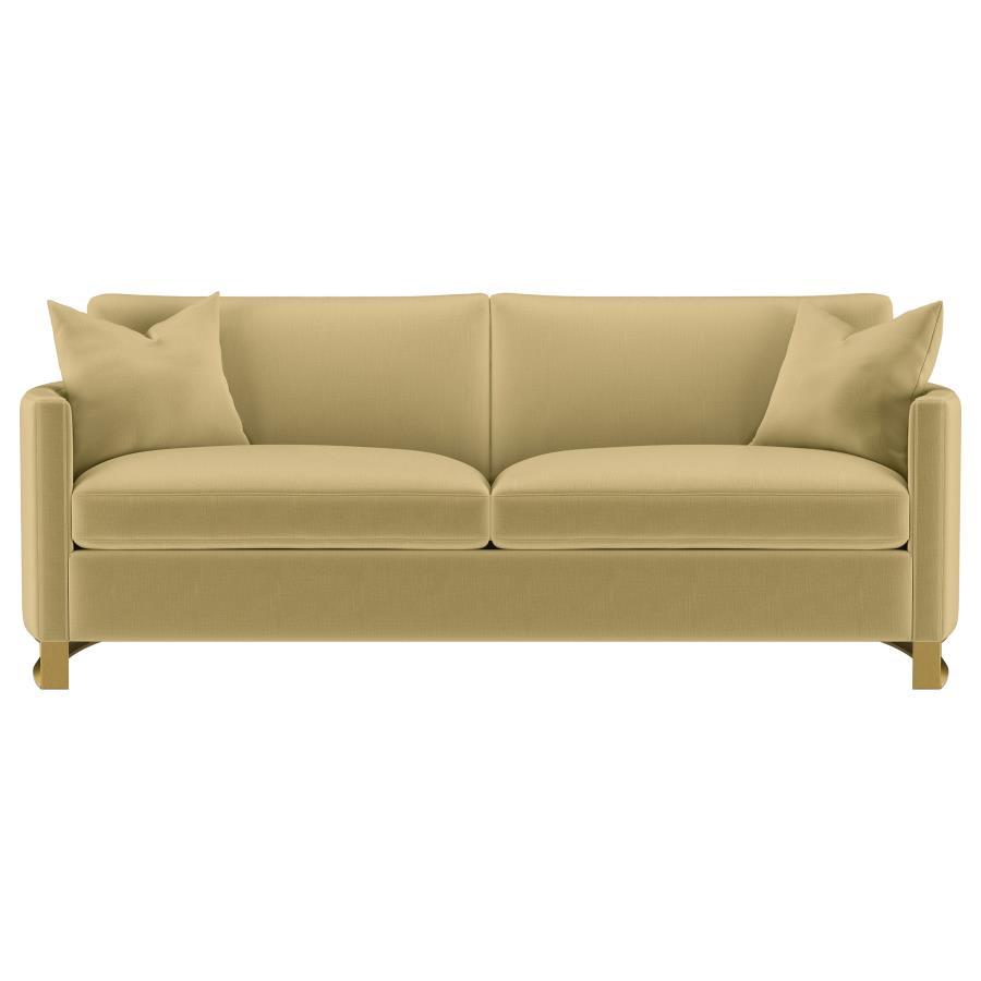 Corliss - Upholstered Arched Arm Sofa by CoasterElevations | Bel Furniture